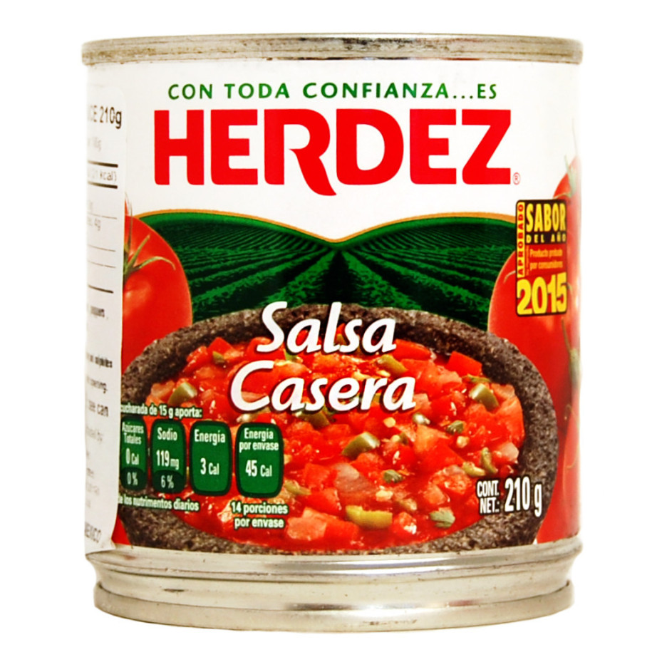 Herdez Casera Salsa 210g Mexican Red Spicy Salsa Sauce in Can Buy